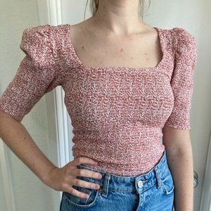 Nation LTD Pink Squareneck Blouse